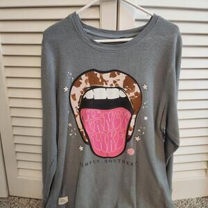 Simply Southern Long Sleeve Waffle Knit Shirt